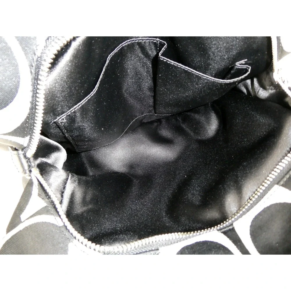 Coach‎ Campbell Signature Black White Hobo Shoulder Bag NWT F24742